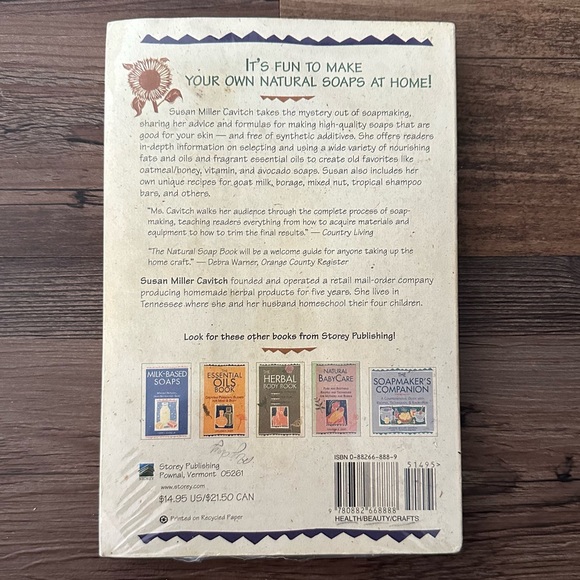 Susan Miller Cavitch Natural Soap Book Paperback Book - Picture 3 of 5